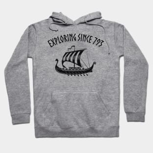 Vikings Scandinavia Dragon Boat Humor Hoodie